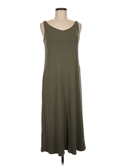 Pre-owned Uniqlo Casual Dress In Green