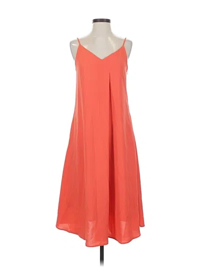 Pre-owned Uniqlo Casual Dress In Orange