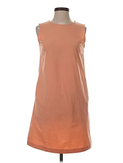 Pre-owned Uniqlo Casual Dress In Orange