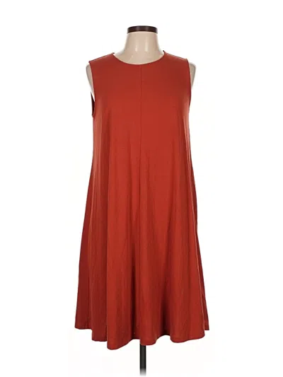 Pre-owned Uniqlo Casual Dress In Red