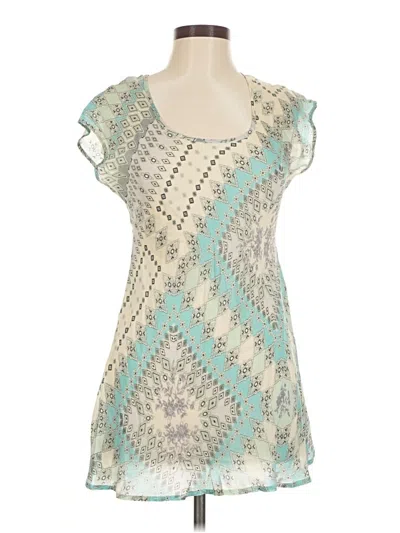 Pre-owned Uniqlo Casual Dress In Teal