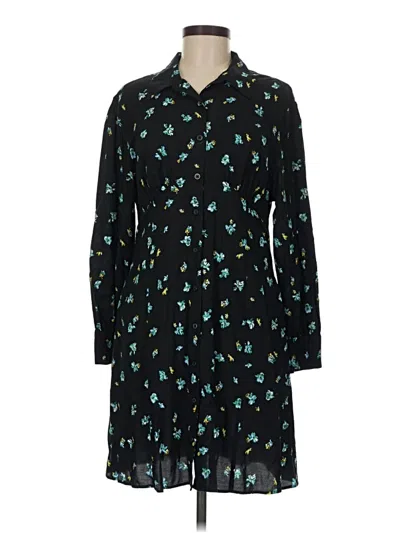 Pre-owned Uniqlo Casual Dress In Teal
