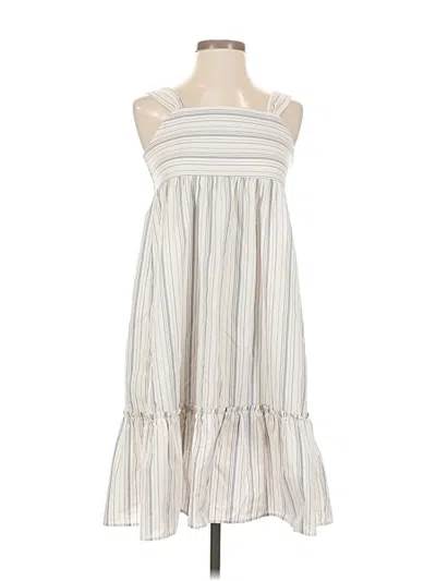 Pre-owned Uniqlo Casual Dress In White