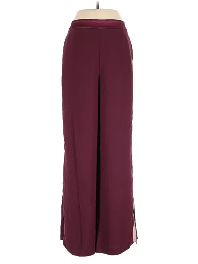 Pre-owned Uniqlo Casual Pants In Burgundy