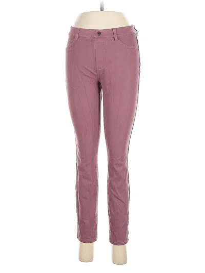 Pre-owned Uniqlo Casual Pants In Burgundy