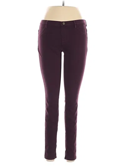Pre-owned Uniqlo Casual Pants In Burgundy