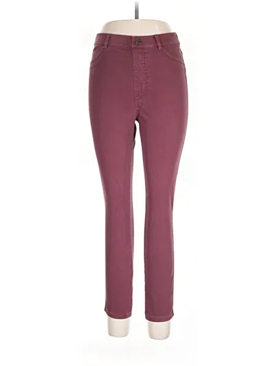 Pre-owned Uniqlo Casual Pants In Burgundy