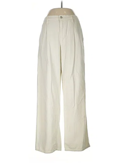 Pre-owned Uniqlo Casual Pants In Ivory