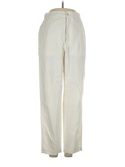 Pre-owned Uniqlo Casual Pants In Ivory