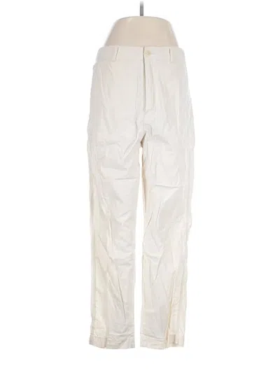 Pre-owned Uniqlo Casual Pants In Ivory