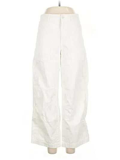 Pre-owned Uniqlo Casual Pants In White