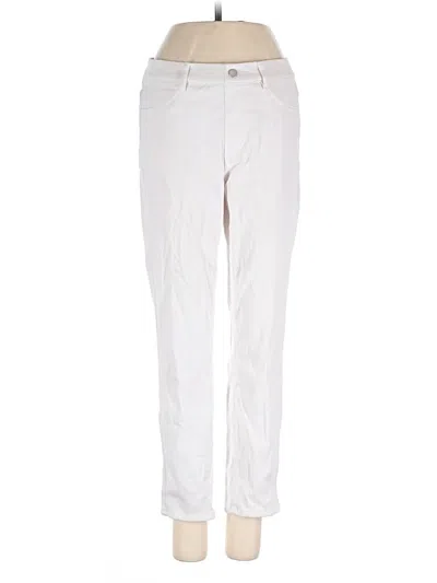 Pre-owned Uniqlo Casual Pants In White