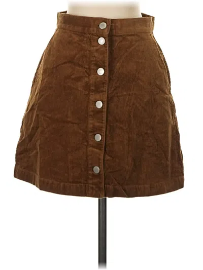 Pre-owned Uniqlo Casual Skirt In Brown