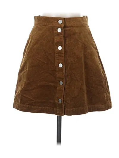 Pre-owned Uniqlo Casual Skirt In Brown