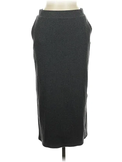 Pre-owned Uniqlo Casual Skirt In Gray