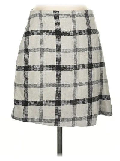 Pre-owned Uniqlo Casual Skirt In Gray