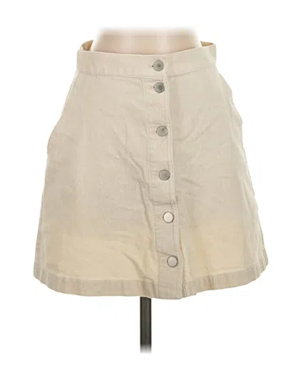 Pre-owned Uniqlo Casual Skirt In White