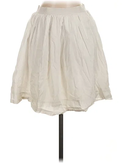 Pre-owned Uniqlo Casual Skirt In White