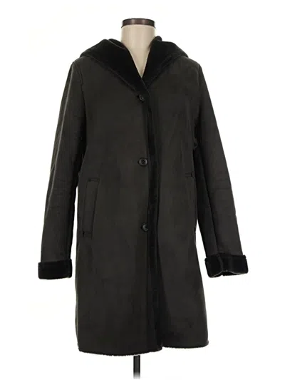 Pre-owned Uniqlo Coat In Black