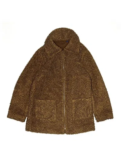 Pre-owned Uniqlo Kids' Coat In Brown