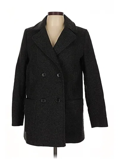 Pre-owned Uniqlo Coat In Gray