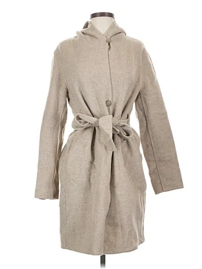 Pre-owned Uniqlo Coat In Gray