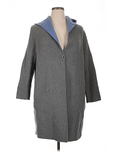 Pre-owned Uniqlo Coat In Gray