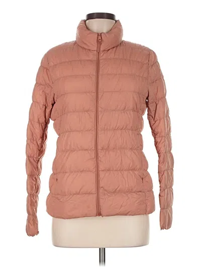 Pre-owned Uniqlo Coat In Tan