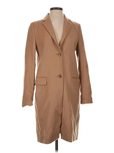 Pre-owned Uniqlo Coat In Tan
