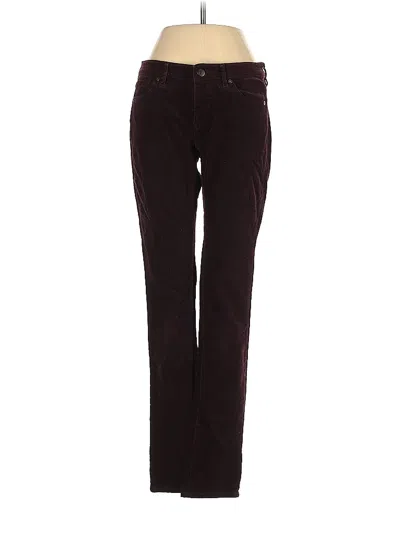 Pre-owned Uniqlo Cord Pant In Burgundy
