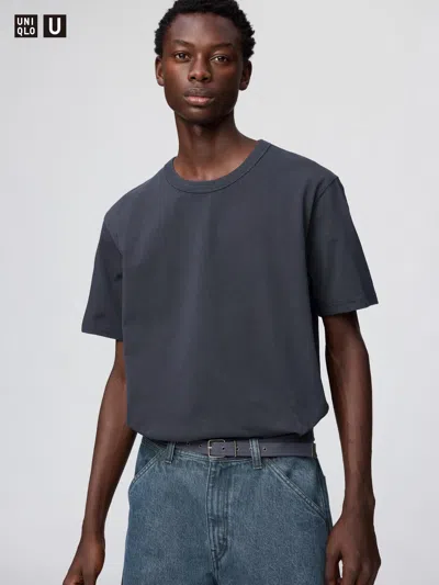 Uniqlo Crew Neck T-shirt Gray 3xl  Us