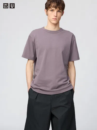Uniqlo Crew Neck T-shirt Purple Large  Us