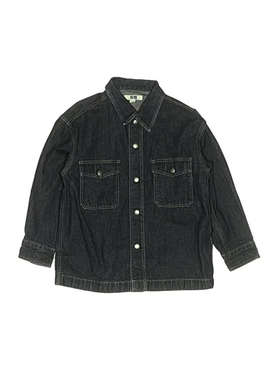 Pre-owned Uniqlo Kids' Denim Jacket In Black
