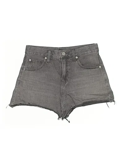 Pre-owned Uniqlo Denim Shorts In Gray