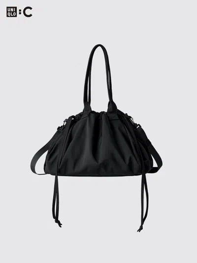 Uniqlo Drawstring Bag With Water-repellent Black  Us