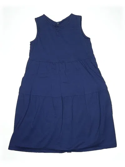 Pre-owned Uniqlo Kids' Dress In Blue
