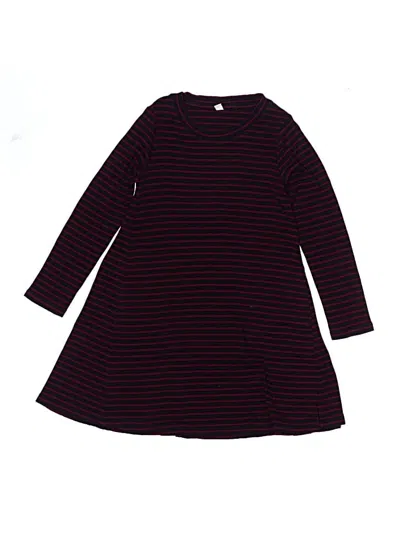 Pre-owned Uniqlo Kids' Dress In Burgundy