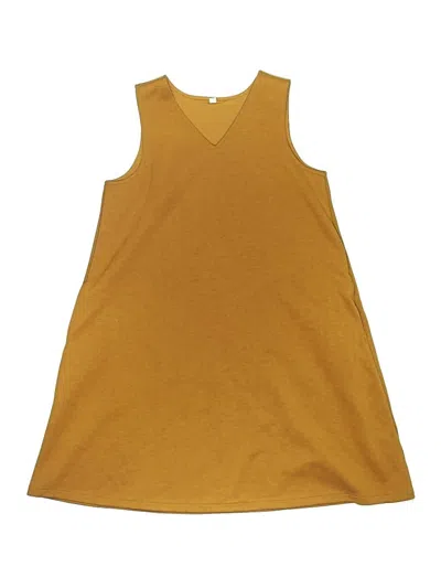 Pre-owned Uniqlo Kids' Dress In Gold