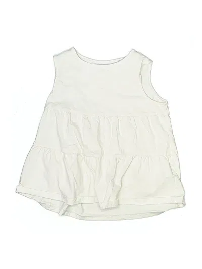 Pre-owned Uniqlo Kids' Dress In White