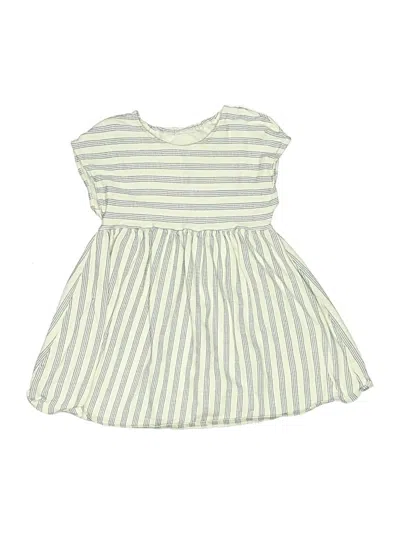 Pre-owned Uniqlo Kids' Dress In White