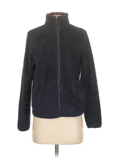 Pre-owned Uniqlo Faux Fur Jacket In Black