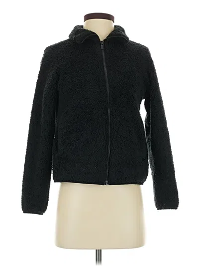 Pre-owned Uniqlo Faux Fur Jacket In Black