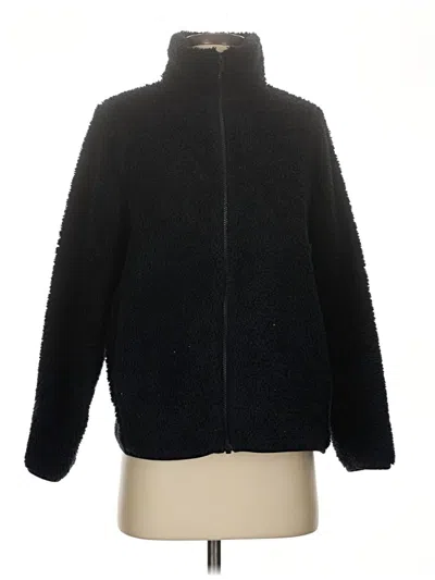 Pre-owned Uniqlo Faux Fur Jacket In Black