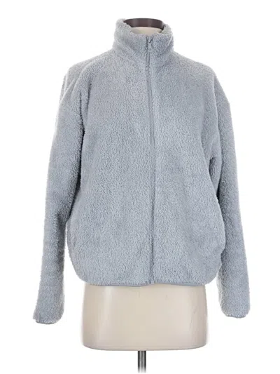 Pre-owned Uniqlo Faux Fur Jacket In Gray