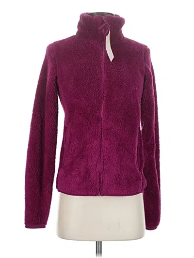 Pre-owned Uniqlo Faux Fur Jacket In Purple