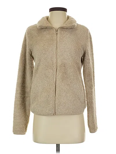 Pre-owned Uniqlo Faux Fur Jacket In Tan