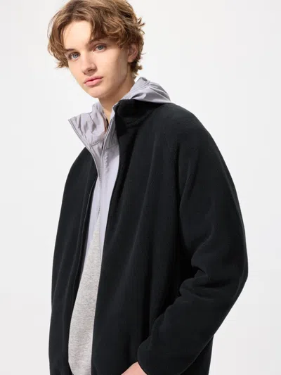 Uniqlo Fleece Full-zip Jacket Black Medium  Us