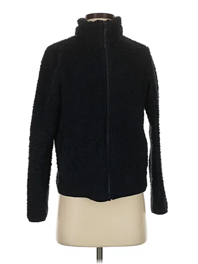 Pre-owned Uniqlo Fleece Jacket In Black