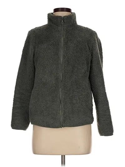 Pre-owned Uniqlo Fleece Jacket In Gray