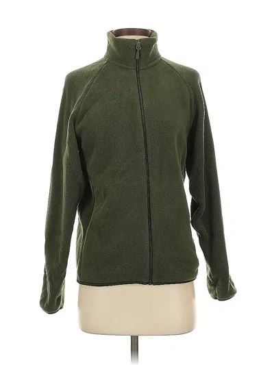 Pre-owned Uniqlo Fleece Jacket In Green